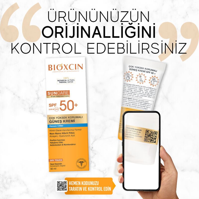 High Protection Sunscreen Cream - Sensitive Skin, Hydrating, SPF 50+, Dry Touch - TryAladdin