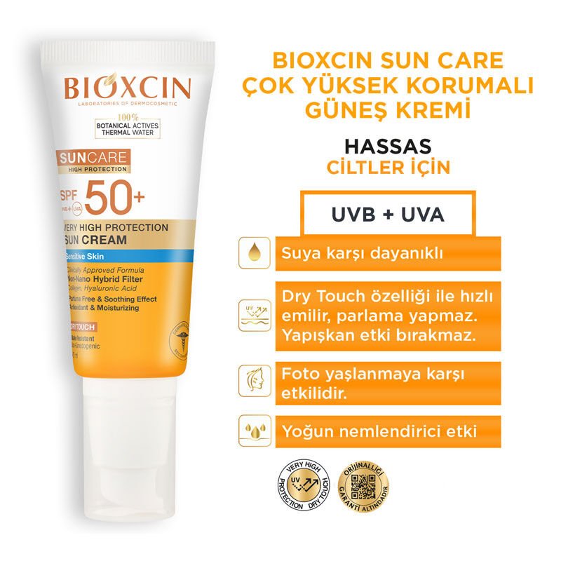 High Protection Sunscreen Cream - Sensitive Skin, Hydrating, SPF 50+, Dry Touch - TryAladdin