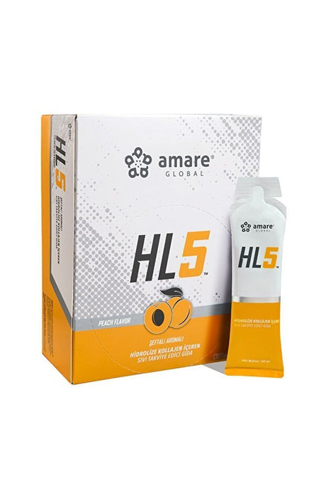 HL5 Hydrolyzed Collagen Liquid - Peach Flavor, 30ml x 30 Sachets - TryAladdin
