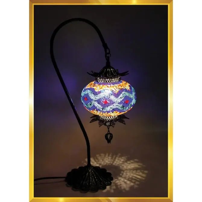 HND Handicraft | Handmade Swan Neck Mosaic Lamp