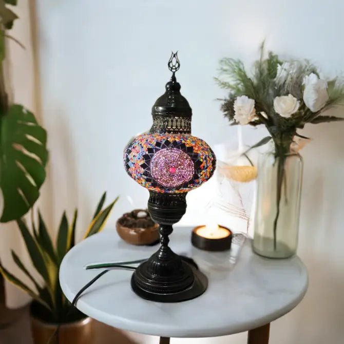 HND Handicraft | Handmade Turkish - Moroccan Mosaic Table Lamp