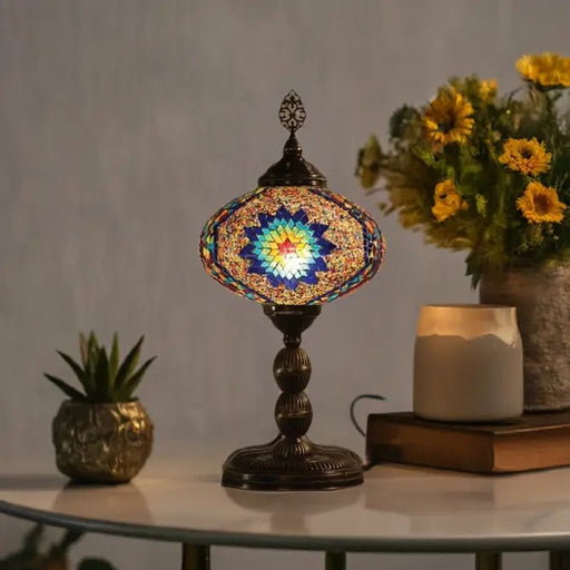HND Handicraft | Handmade Vintage Bedroom Mosaic Desk Lamp HND Handicraft Lamps