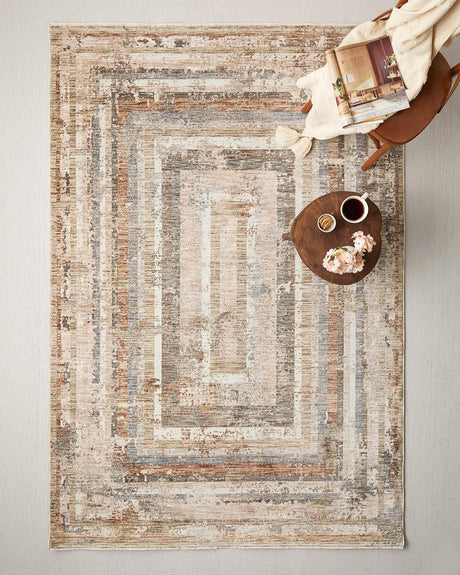 Commercial-Grade-Beige-Hora-Collection-Area-Rug-100x200cm
