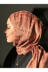 Houndstooth Pattern Caramel Cotton Jacquard Shawl - TryAladdin