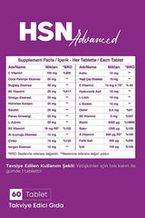 HSN Advanced Supplement - Collagen, Keratin, Biotin - 60 Tablets - TryAladdin