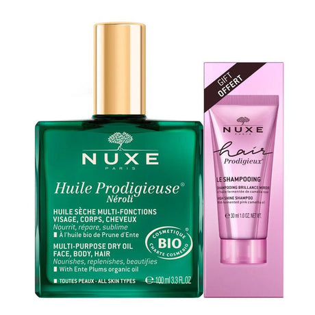 Huile Prodigieuse Neroli Multi - Purpose Dry Oil Set with Hair Shampoo Gift - TryAladdin