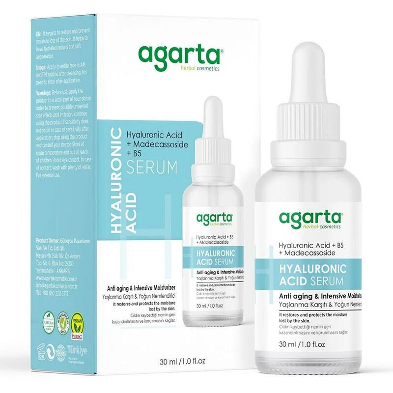 Hyaluronic Acid & Vitamin C Serum - Anti - Aging & Intense Hydration - TryAladdin