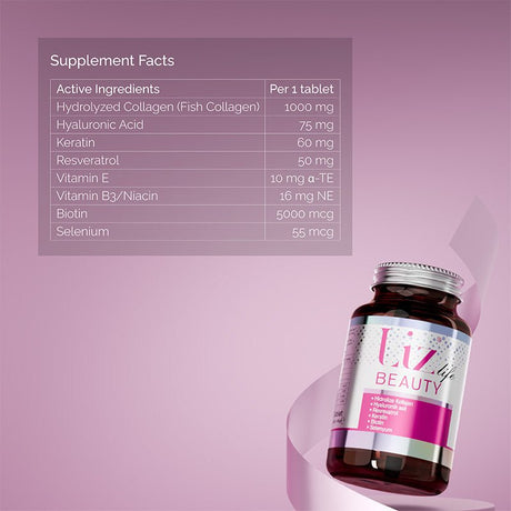 Hydrolyzed Collagen & Biotin - Beauty & Skin Support Tablets - TryAladdin