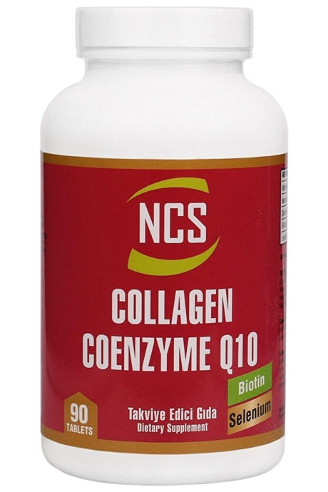 Hydrolyzed Collagen Coenzyme Q10 Tablets - 90 Count with Biotin & Selenium - TryAladdin