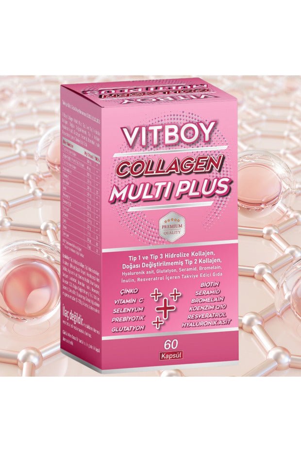 Hydrolyzed Collagen Multi Plus Type 1,2,3 - 60 Capsules - TryAladdin