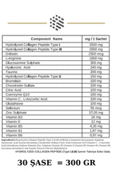 Hydrolyzed Collagen Peptide (Type I,II,III) g x 30 Sachets - TryAladdin