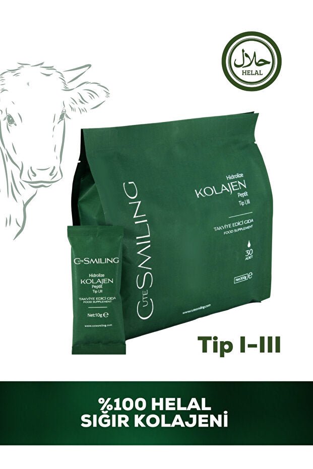 Hydrolyzed Collagen Peptides - 30x10g Sachets for Fast Absorption - TryAladdin