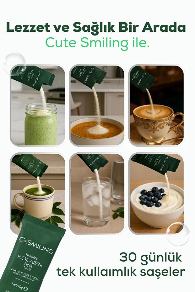 Hydrolyzed Collagen Peptides - 30x10g Sachets for Fast Absorption - TryAladdin