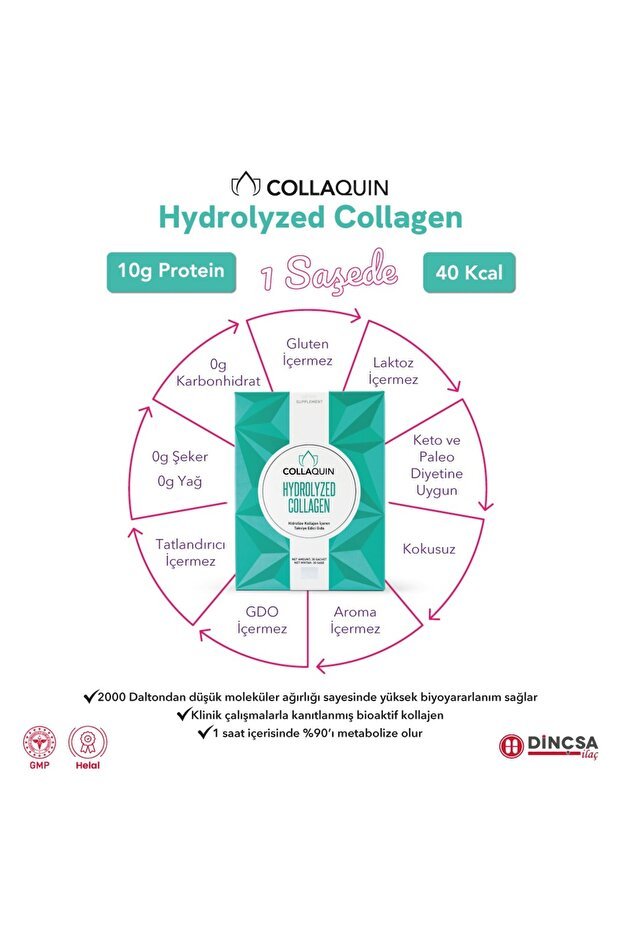 Hydrolyzed Collagen Powder - 30 Sachets for Skin & Joint Health - TryAladdin