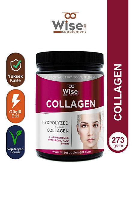 Hydrolyzed Collagen Powder - Type I & III, L - Glutathione, Biotin (273g) - TryAladdin