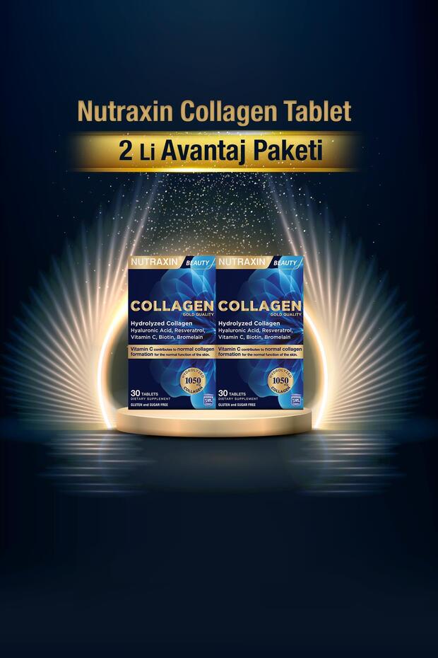 Hydrolyzed Collagen Tablets - 30 Tablets x 2 Pack - TryAladdin