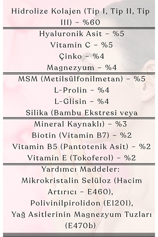 Hydrolyzed Collagen Tablets - Type 1 & 3, Vitamin C, 60 Tablets - TryAladdin