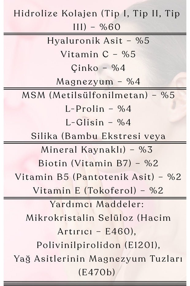 Hydrolyzed Collagen Tablets - Type 1 & 3, Vitamin C, 60 Tablets - TryAladdin