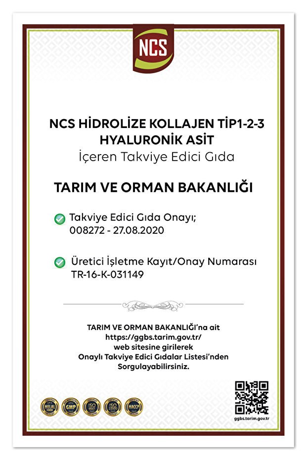 Hydrolyzed Collagen Type 1 - 2 - 3 with Hyaluronic Acid & Vitamin C - 180 Tablets - TryAladdin