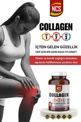 Hydrolyzed Collagen Type 1 - 2 - 3 with Vitamin C & Glutathione - 90 Tablets - TryAladdin