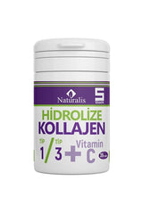 Hydrolyzed Collagen Type 1 & 3 with Vitamin C - 35 Tablets - TryAladdin