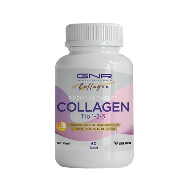 Hydrolyzed Collagen Types 1, 2, 3 with Hyaluronic Acid & Vitamin C Tablets - TryAladdin