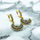 Handmade White Agate Ottoman Style 925 Sterling Silver Jewelry Set - Turkish Heirloom Necklace, Ring, Earrings & Bracelet