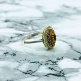 Authentic Turkish Handmade Ruby Silver Ring | Ottoman Style Women's Jewelry & Gifts