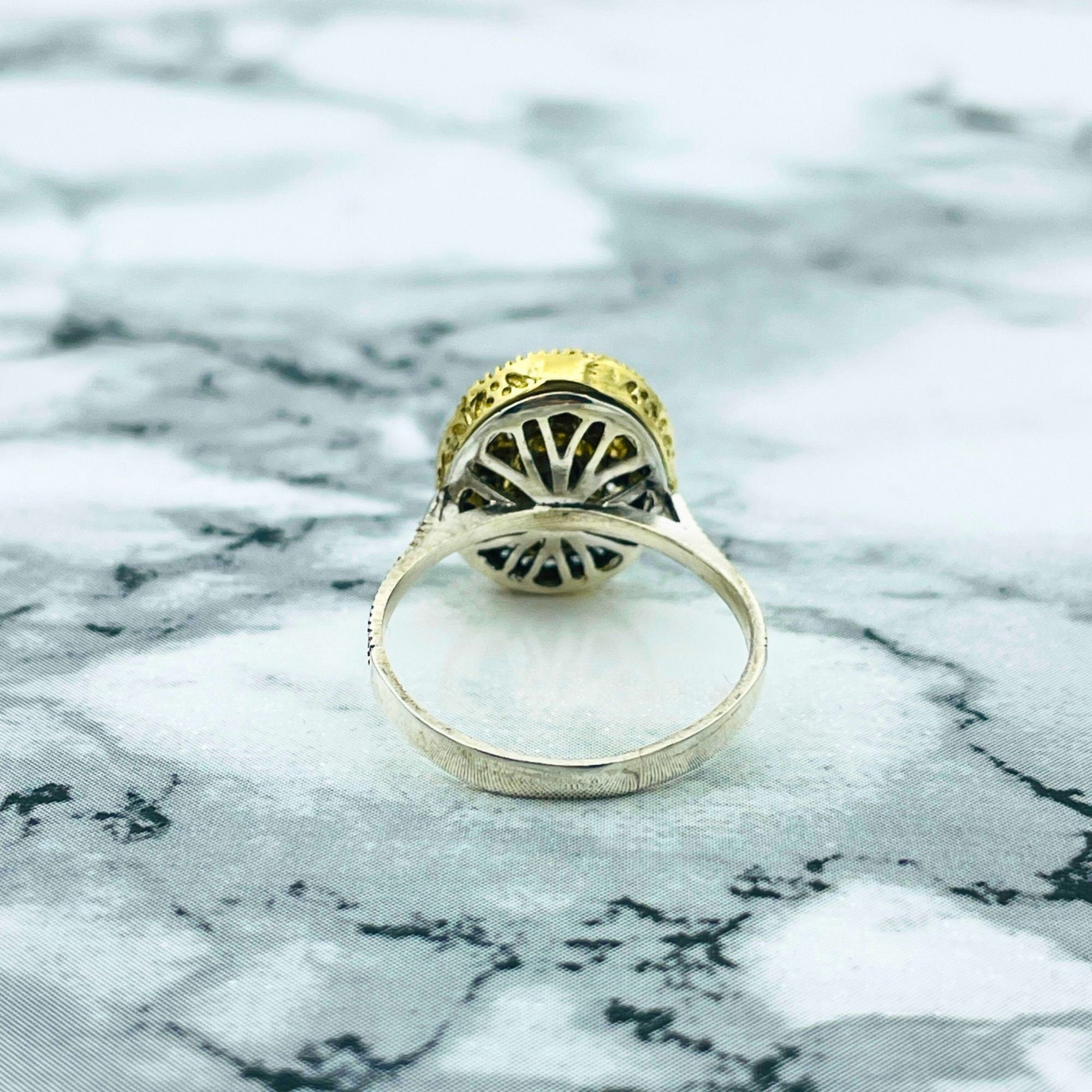 Exquisite Handmade Turkish Sterling Silver Emerald & Ruby Ottoman Style Women's Ring