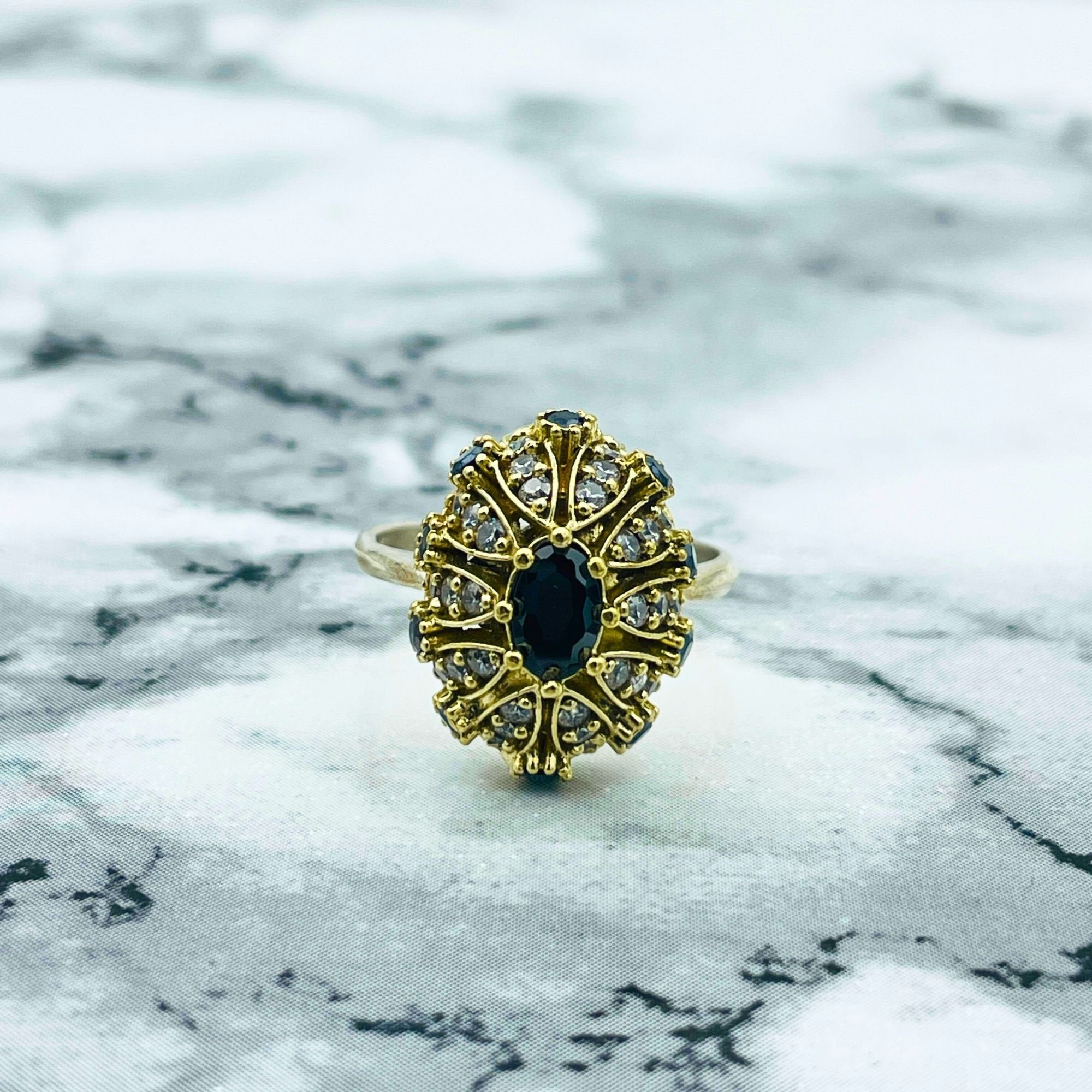 Exquisite Handmade Turkish Sterling Silver Black Onyx Ring | Ottoman Style Women's Statement Jewelry