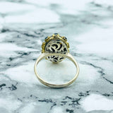 Exquisite Handmade Turkish Sterling Silver Black Onyx Ring | Ottoman Style Women's Statement Jewelry