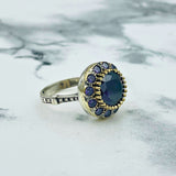 Handmade Turkish Amethyst 925 Sterling Silver Ring | Ottoman Floral Design