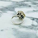 Authentic Turkish Sterling Silver Turquoise Ring | Ottoman Handmade Women's Statement Jewelry