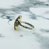 Turkish Handmade Amethyst Sterling Silver Ring for Women, Ottoman Design Jewelry Gift