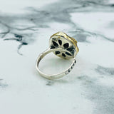 Turkish Handmade Amethyst Sterling Silver Ring for Women, Ottoman Design Jewelry Gift