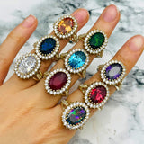 Handmade Turkish Vintage 925 Sterling Silver Aquamarine Ring for Women