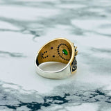 Turkish Ottoman Hürrem Sultan Ruby Ring | Handmade 925 Sterling Silver | Antique Vintage Design