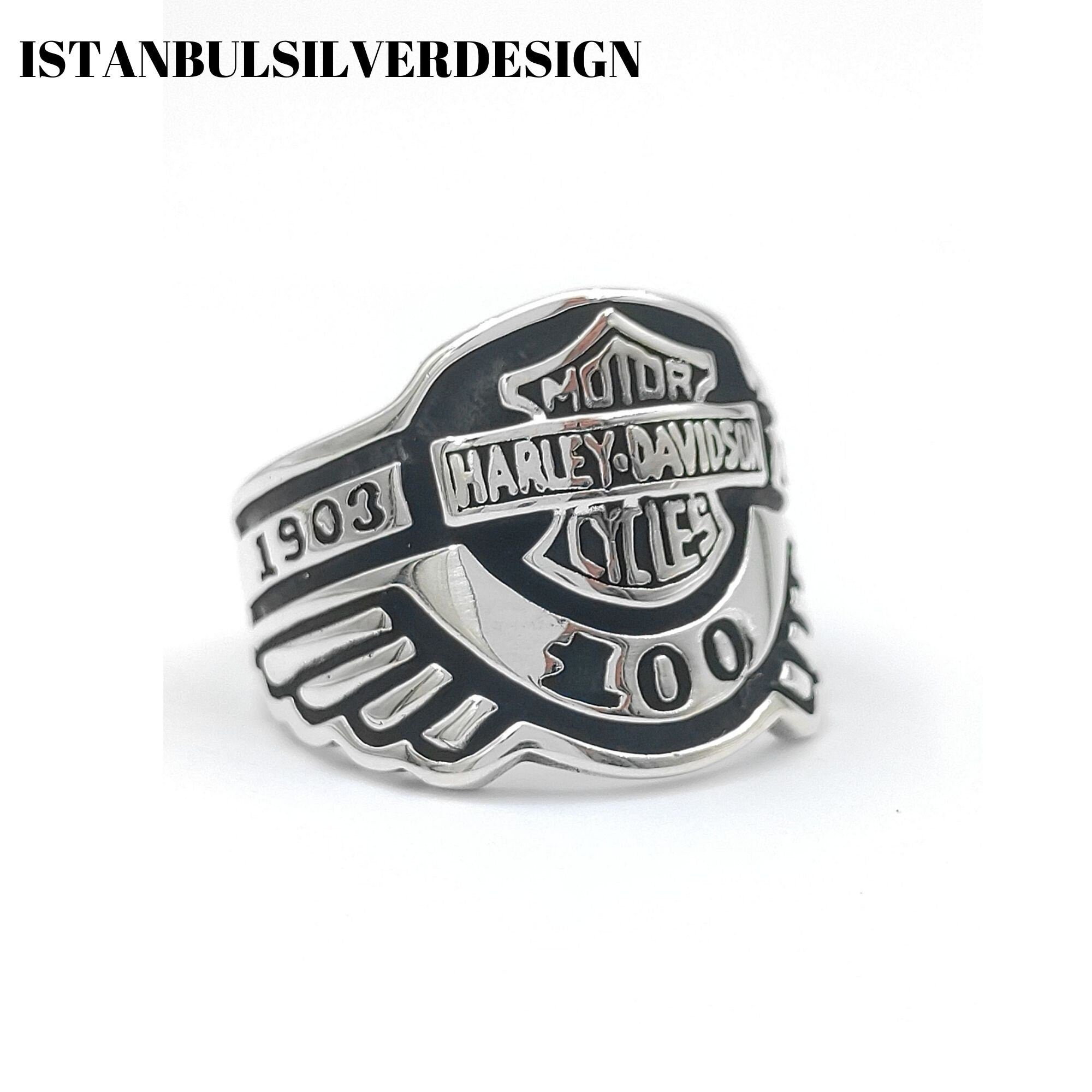 Anello Sigillo Moto Harley Davidson