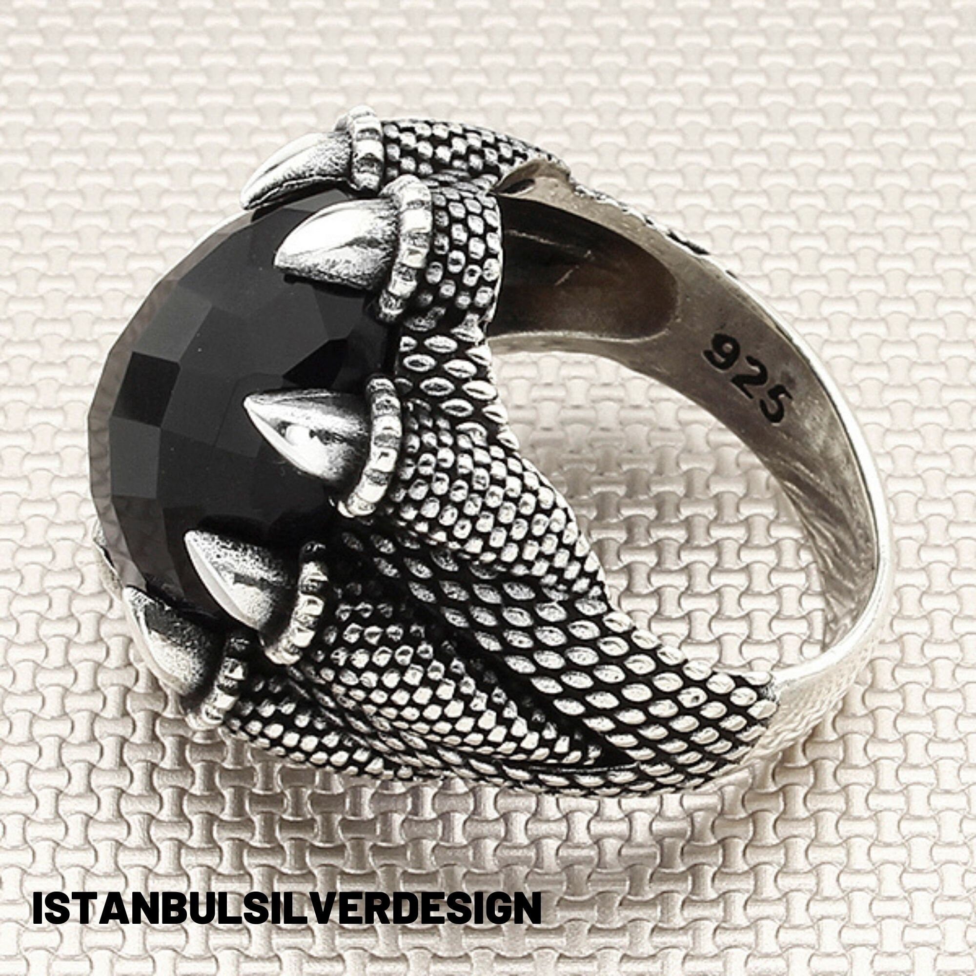 Red Zircon Stone Men's Ring