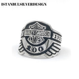 Anello Sigillo Moto Harley Davidson