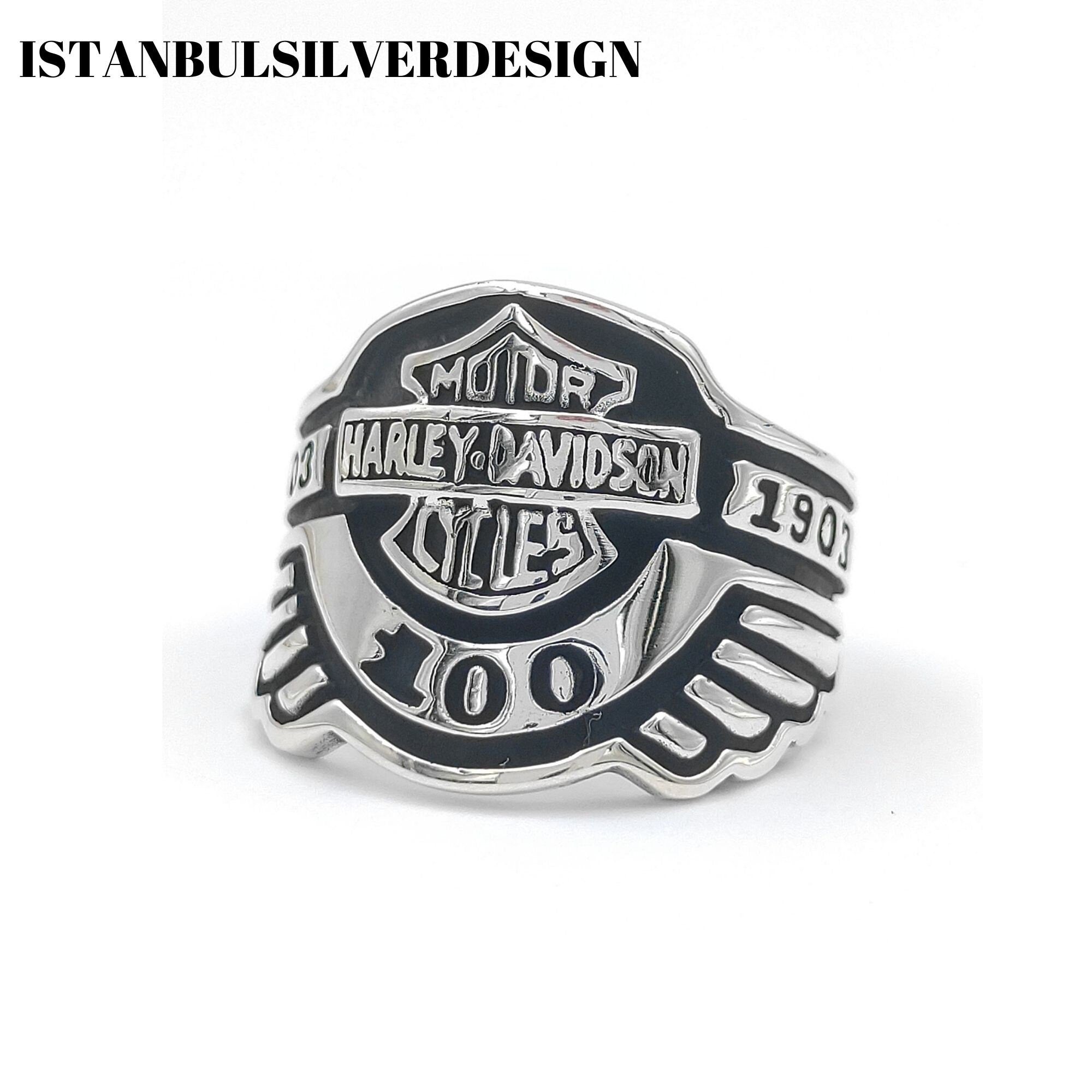 Anello Sigillo Moto Harley Davidson