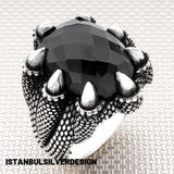 Red Zircon Stone Men's Ring