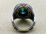 Mystic Topaz Stone Silver Ring