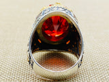Red Ruby Stone Men's Ring