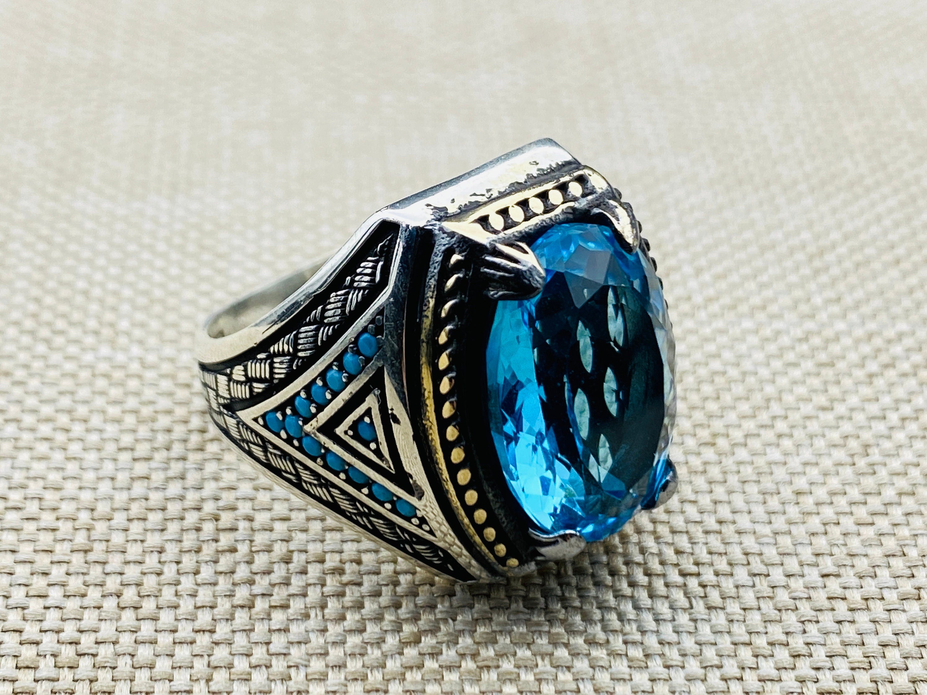 Onyx Stone Men's Ring