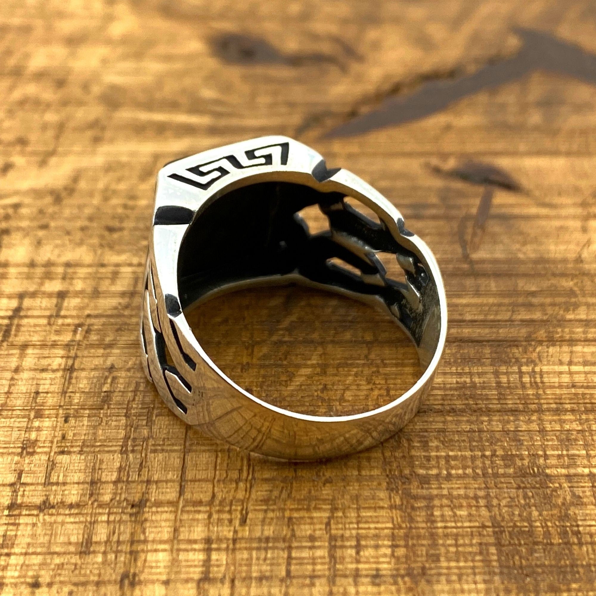 Men's Yellow Citrine Stone Ring