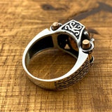 Authentic Turkish Handcrafted Zultanite Men's Ring | 925 Sterling Silver Unique Color-Change Gemstone