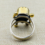 Exquisite Handmade Sterling Silver Green Zircon Ring for Women | Unique Statement & Thoughtful Gift