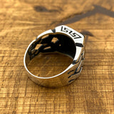 Men's Yellow Citrine Stone Ring