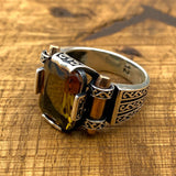 Authentic Turkish Handcrafted Zultanite Men's Ring | 925 Sterling Silver Unique Color-Change Gemstone
